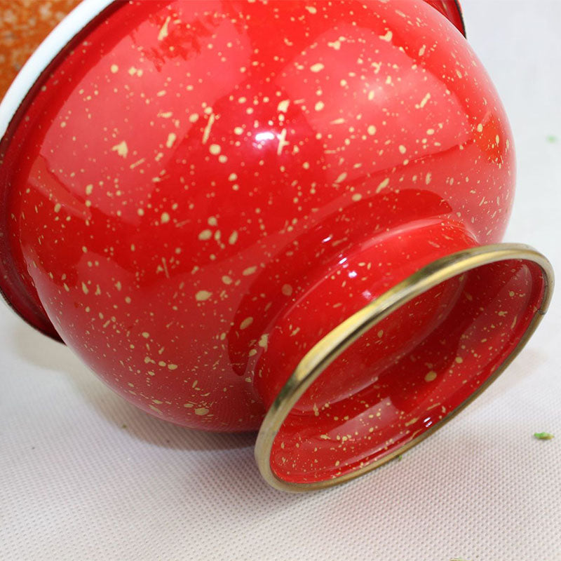 Agate Enamel Serving Bowl with Stand Big5 Cookware Factory Shop