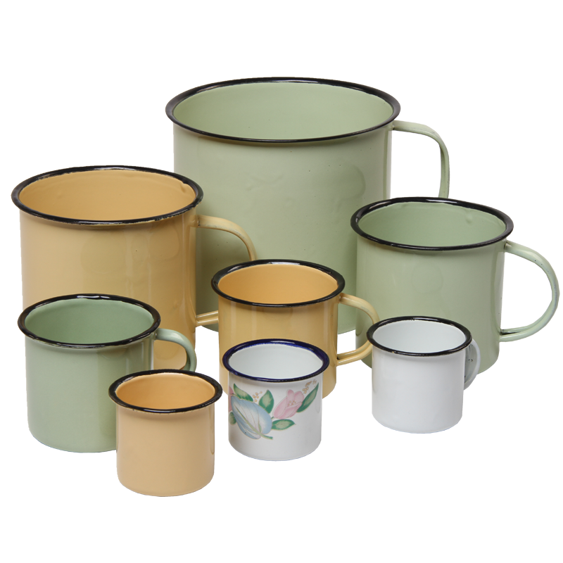 New World Enamel Mug Plain/Decorative Big5 Cookware Factory Shop