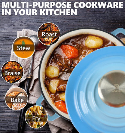 La Cocina Cast Iron Mini Casserole 14cm 0.95L - Big5 Cookware Factory Shop