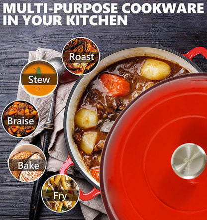 La Cocina Cast Iron Shallow Round Casserole Paella Pot 30cm 3.5L (one pot only) - Big5 Cookware Factory Shop