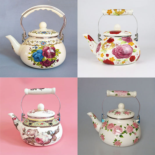 Agate Royal Enamel Tea Pot 2.5LT - Big5 Cookware Factory Shop