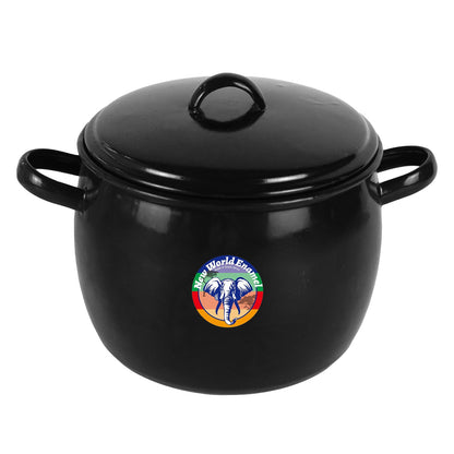 New World Enamel Bow Handle Belly Pot - Big5 Cookware Factory Shop