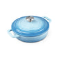 La Cocina Cast Iron Shallow Casserole 22cm 1.9L (one pot only) - Big5 Cookware Factory Shop