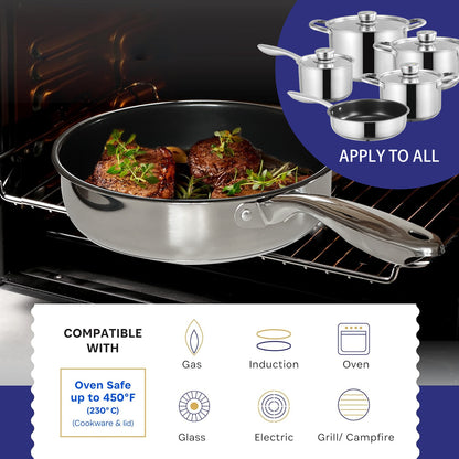 Bon Voyage Diamond 28 Piece Stainless Pots Set - Big5 Cookware Factory Shop