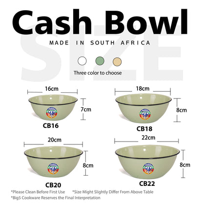 New World Enamel Cash Bowl - Big5 Cookware Factory Shop