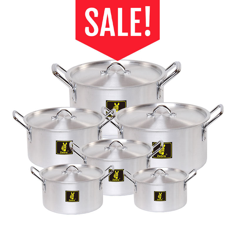 Zebra Q7 Jumbo Pots Set - Big5 Cookware Factory Shop