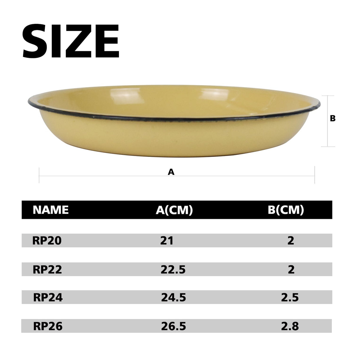 New World Enamel Rice Plate – Big5 Cookware Factory Shop