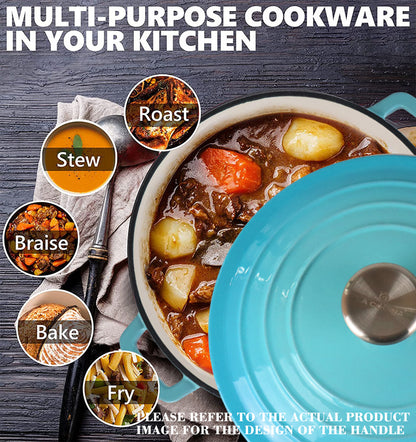 La Cocina Cast Iron Shallow Casserole 22cm 1.9L (one pot only) - Big5 Cookware Factory Shop