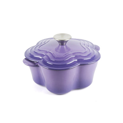 La Cocina 2QT 2-Litre Jacaranda Love Cast Iron 20cm Enamelled Casserole Pot - Big5 Cookware Factory Shop