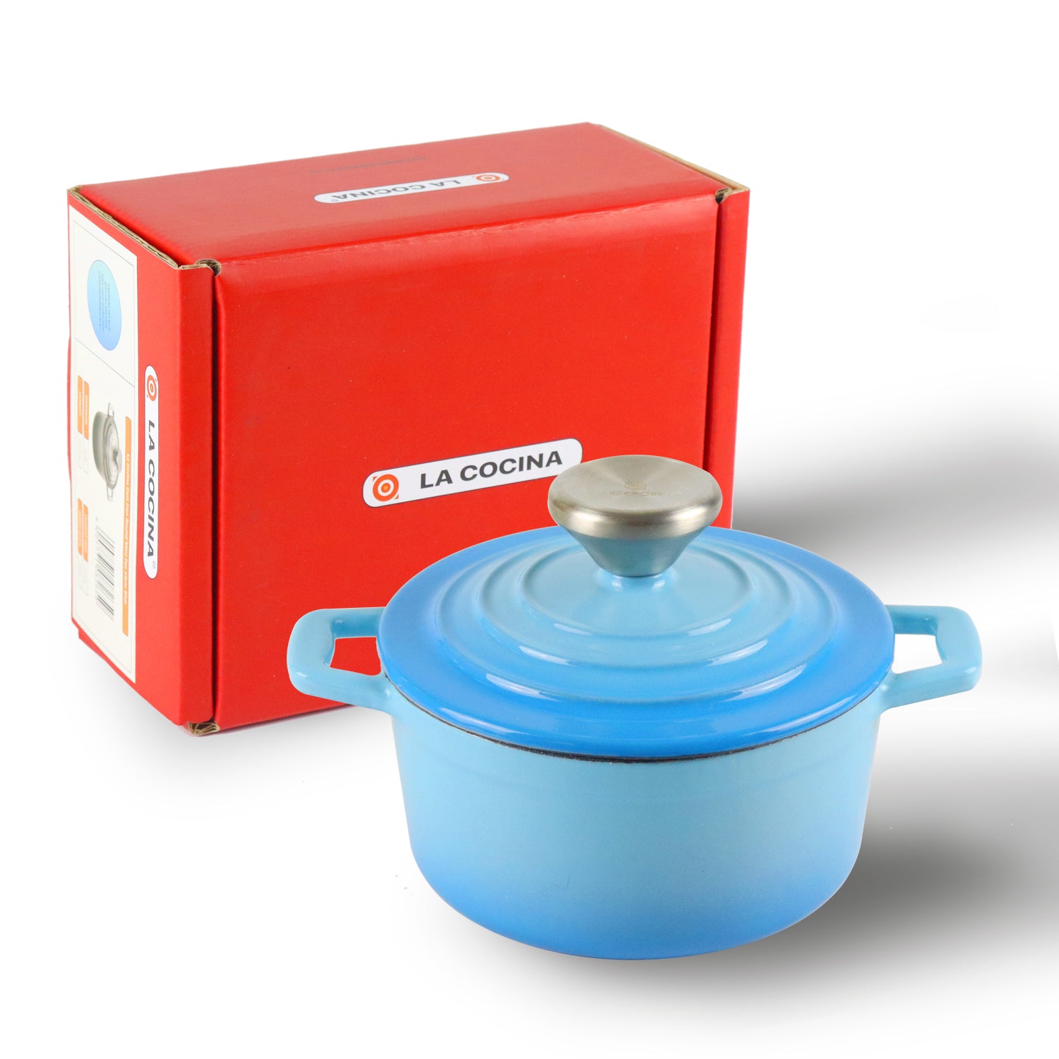 La Cocina Cast Iron Mini Casserole 14cm 0.95L - Big5 Cookware Factory Shop