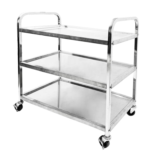 Stainless Steel 3 Tier Trolley, Utility Cart - Big5 Cookware Factory Shop