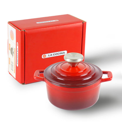 La Cocina Cast Iron Mini Casserole 14cm 0.95L - Big5 Cookware Factory Shop