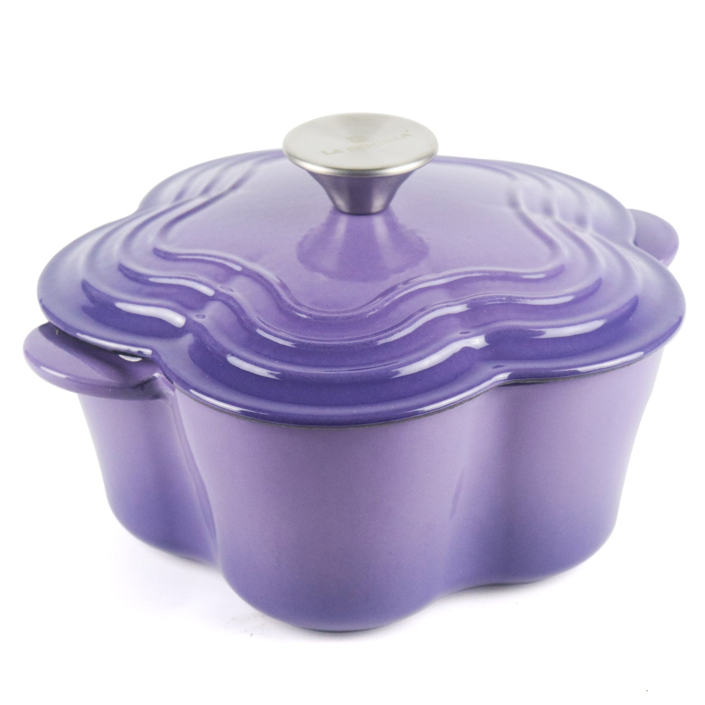 La Cocina 2QT 2-Litre Jacaranda Love Cast Iron 20cm Enamelled Casserole Pot - Big5 Cookware Factory Shop