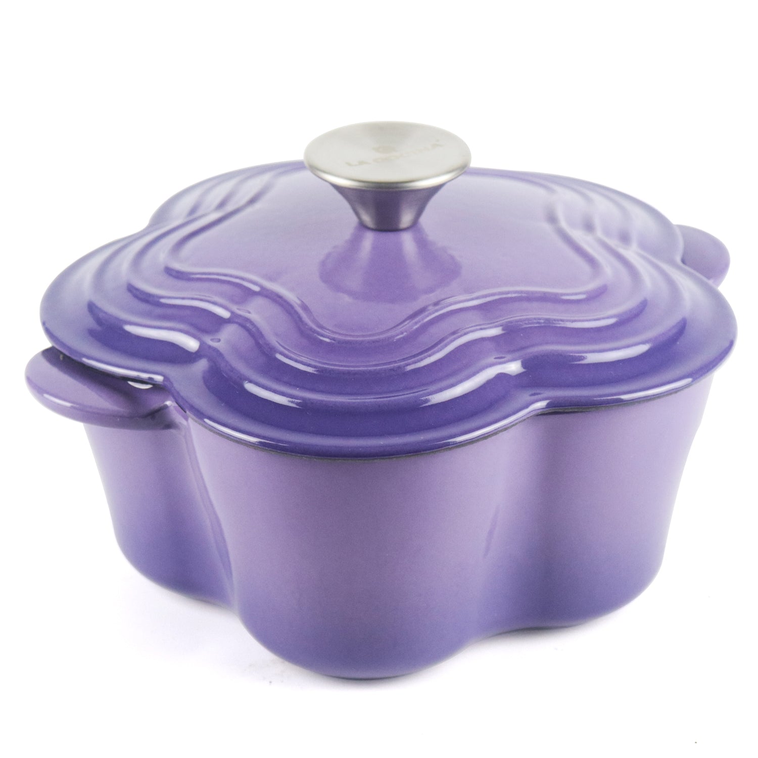 La Cocina 2QT 2-Litre Jacaranda Love Cast Iron 20cm Enamelled Casserole Pot - Big5 Cookware Factory Shop