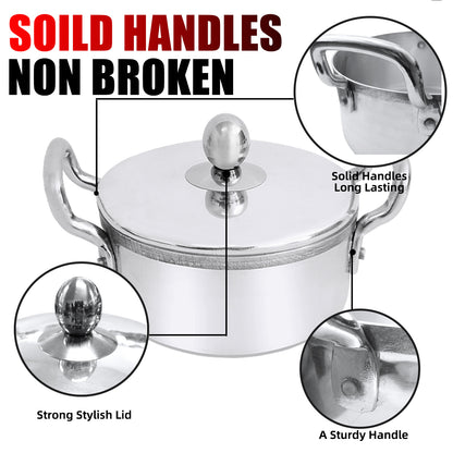 Sapphire 10PC Aluminium Casseroles With Solid Handles - Big5 Cookware Factory Shop