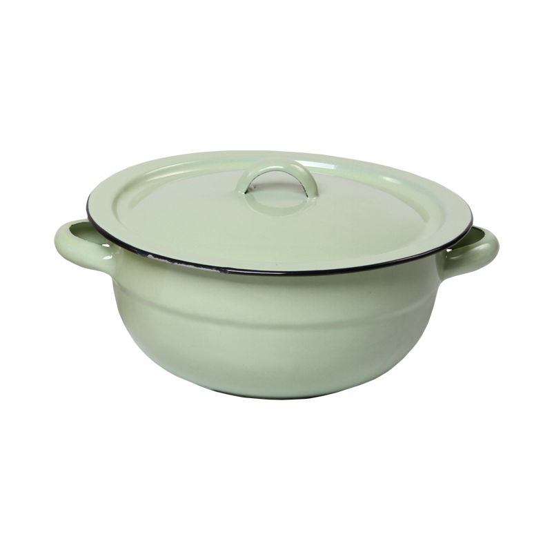 New World Enamel Vegetable Dish Plain/Decorated - Big5 Cookware Factory Shop