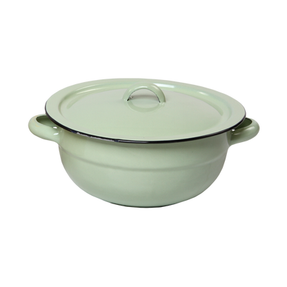 New World Enamel Vegetable Dish Plain/Decorated - Big5 Cookware Factory Shop
