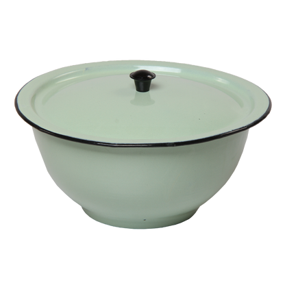New World Enamel Footed Bowl Plain/Decorated - Big5 Cookware Factory Shop