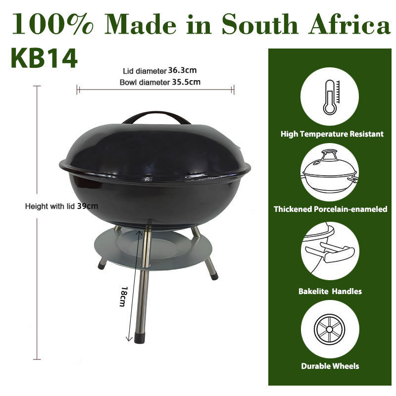 Big5 Kettle Braai 14.5 inch (36cm) Small - Big5 Cookware Factory Shop