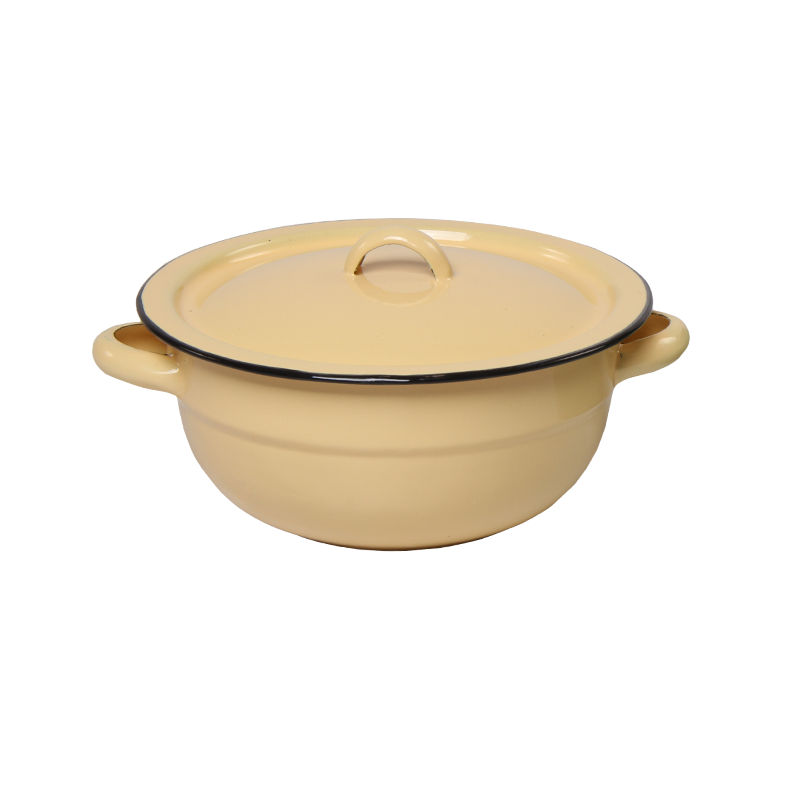 New World Enamel Vegetable Dish Plain/Decorated - Big5 Cookware Factory Shop