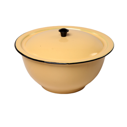 New World Enamel Footed Bowl Plain/Decorated - Big5 Cookware Factory Shop