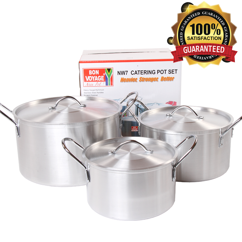 Bon Voyage Heavy Duty Catering Pots Saucepan Stew pan Set - Big5 Cookware Factory Shop