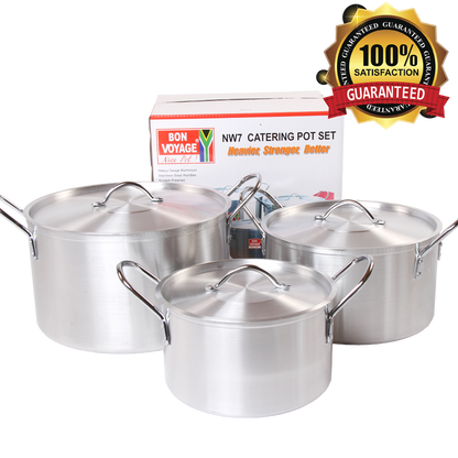 Bon Voyage Heavy Duty Catering Pots Saucepan Stew pan Set - Big5 Cookware Factory Shop