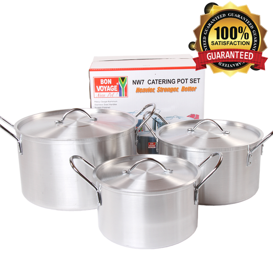 Bon Voyage Heavy Duty Catering Pots Saucepan Stew pan Set - Big5 Cookware Factory Shop