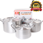 Bon Voyage Heavy Duty Catering Pots Saucepan Stew pan Set - Big5 Cookware Factory Shop
