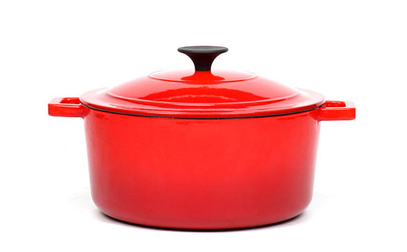 BV Cast Iron Round Casserole Pot 20cm - Big5 Cookware Factory Shop