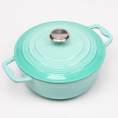 BV Cast Iron Round Casserole Pot 22cm - Big5 Cookware Factory Shop