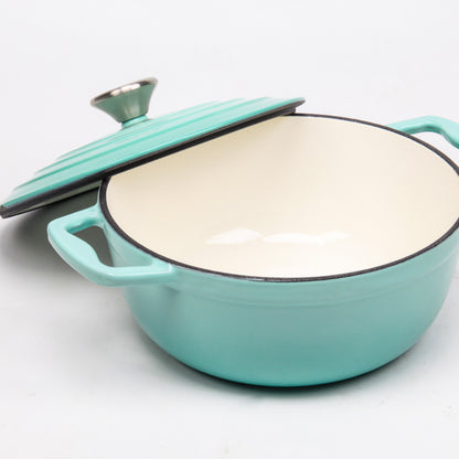 BV Cast Iron Round Casserole Pot 22cm - Big5 Cookware Factory Shop