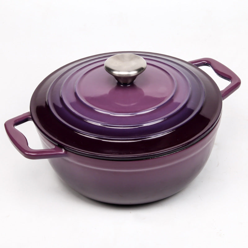 BV Cast Iron Round Casserole Pot 22cm - Big5 Cookware Factory Shop