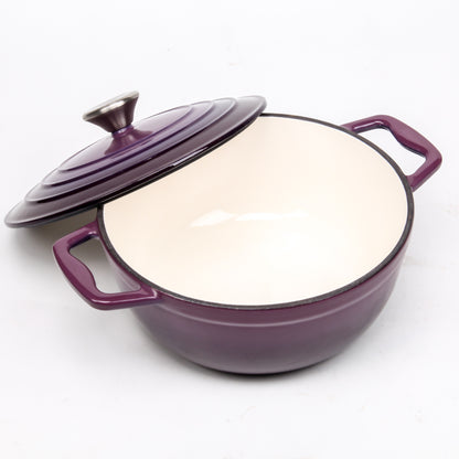 BV Cast Iron Round Casserole Pot 22cm - Big5 Cookware Factory Shop