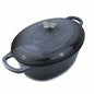 BV Cast Iron Oval Casserole Pot 28cm - Big5 Cookware Factory Shop