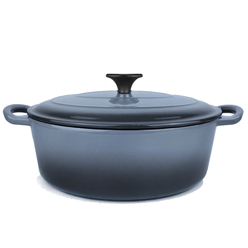 BV Cast Iron Oval Casserole Pot 28cm - Big5 Cookware Factory Shop