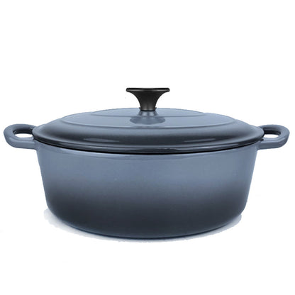 BV Cast Iron Oval Casserole Pot 28cm - Big5 Cookware Factory Shop