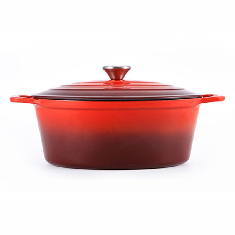 BV Cast Iron Oval Casserole Pot 28cm - Big5 Cookware Factory Shop