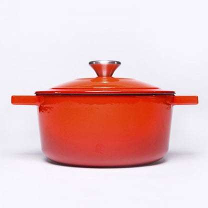 BV Cast Iron Round Casserole Pot 20cm - Big5 Cookware Factory Shop