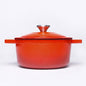 BV Cast Iron Round Casserole Pot 20cm - Big5 Cookware Factory Shop