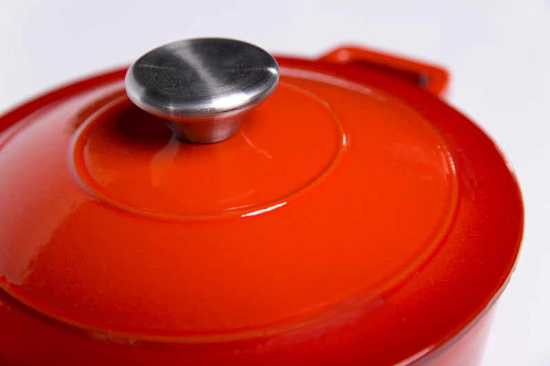 BV Cast Iron Round Casserole Pot 20cm - Big5 Cookware Factory Shop