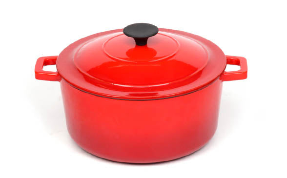 BV Cast Iron Round Casserole Pot 20cm - Big5 Cookware Factory Shop