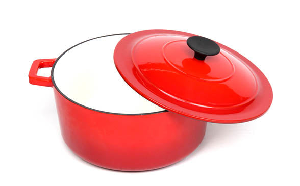 BV Cast Iron Round Casserole Pot 20cm - Big5 Cookware Factory Shop