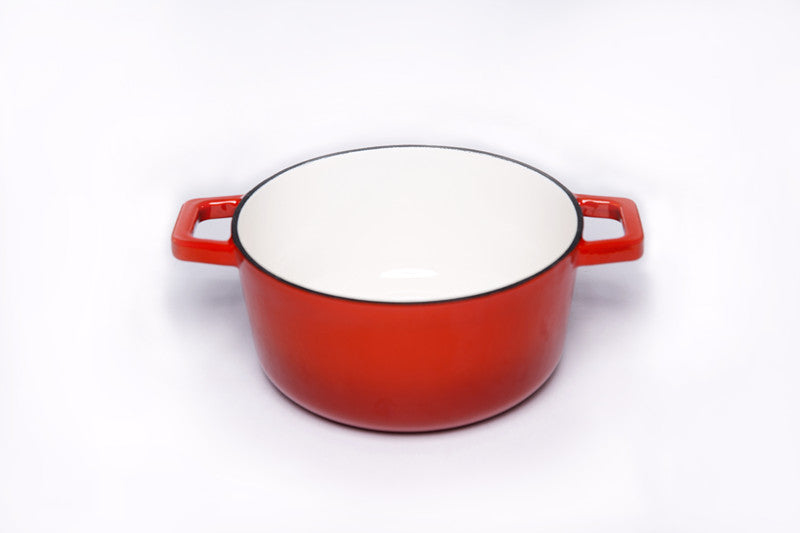 BV Cast Iron Round Casserole Pot 20cm - Big5 Cookware Factory Shop