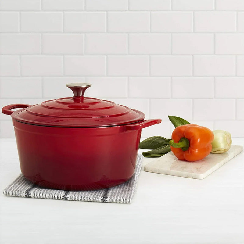 BV Cast Iron Round Casserole Pot 20cm - Big5 Cookware Factory Shop