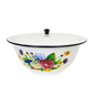 New World Enamel Footed Bowl Plain/Decorated - Big5 Cookware Factory Shop