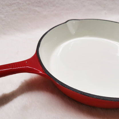 French Cast Iron Enamel Frypan Fry Pan with Free Gift Oven Glove - Big5 Cookware Factory Shop