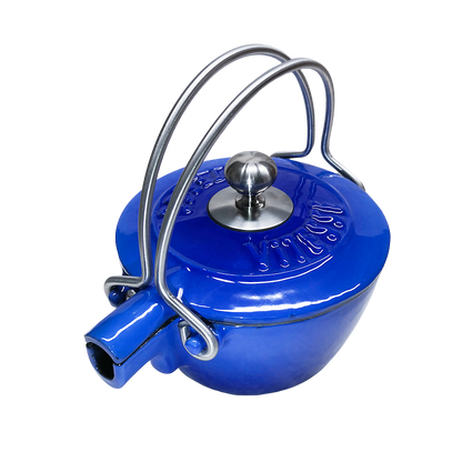 French Cast Iron Teapot Tea Pot Kettle 1150ml - Big5 Cookware Factory Shop
