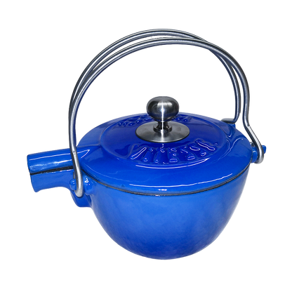 French Cast Iron Teapot Tea Pot Kettle 1150ml - Big5 Cookware Factory Shop