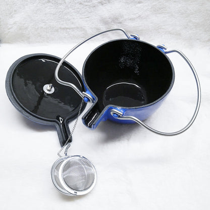 French Cast Iron Teapot Tea Pot Kettle 1150ml - Big5 Cookware Factory Shop